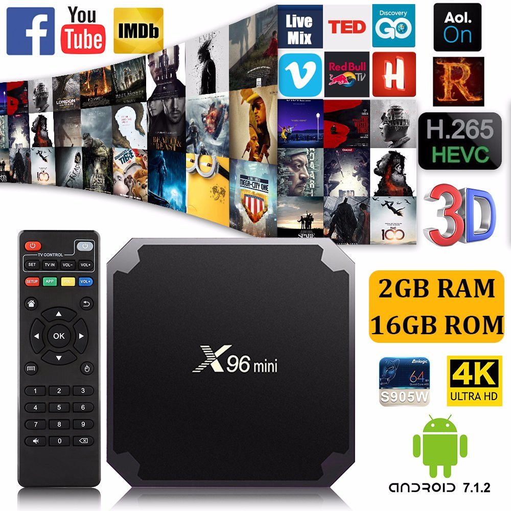 Box + IPTV abonnement 12 mois IPTV Smarters ( box x96 )