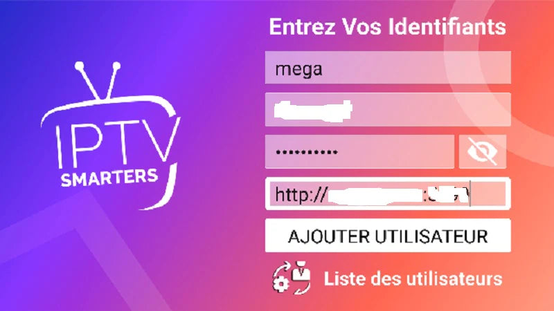 Code 24 mois IPTV Smarters Pro 2025 / Smarters Players Lite M3u inclus MegaOtt 2025