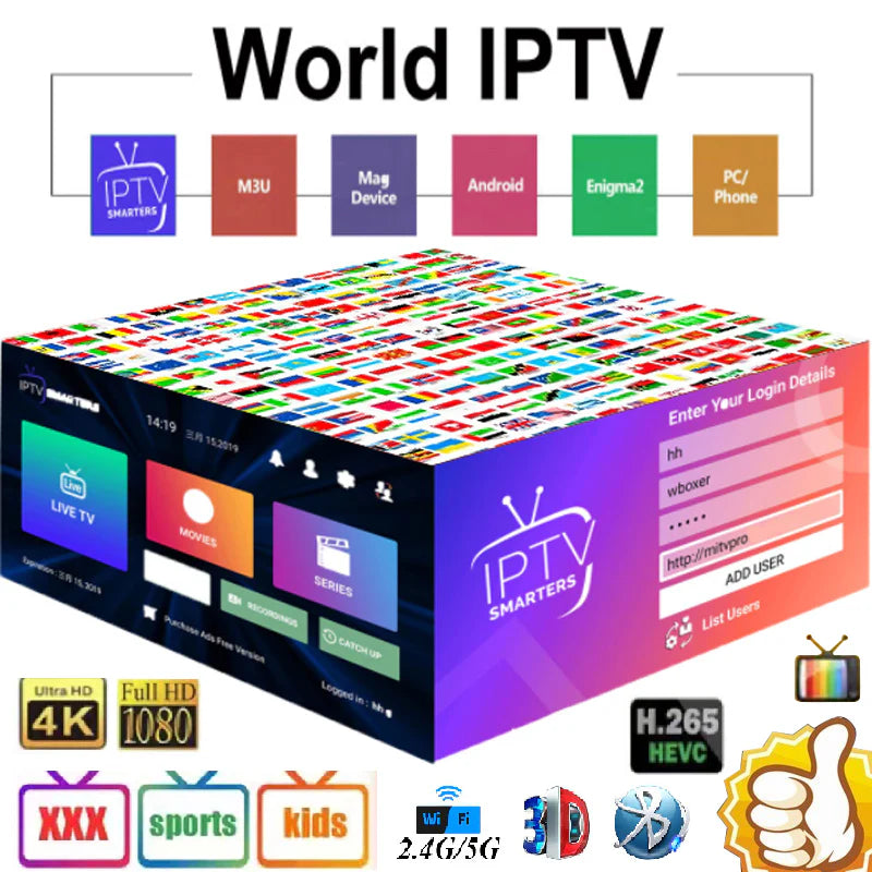 Code 24 mois IPTV Smarters Pro 2025 / Smarters Players Lite M3u inclus MegaOtt 2025